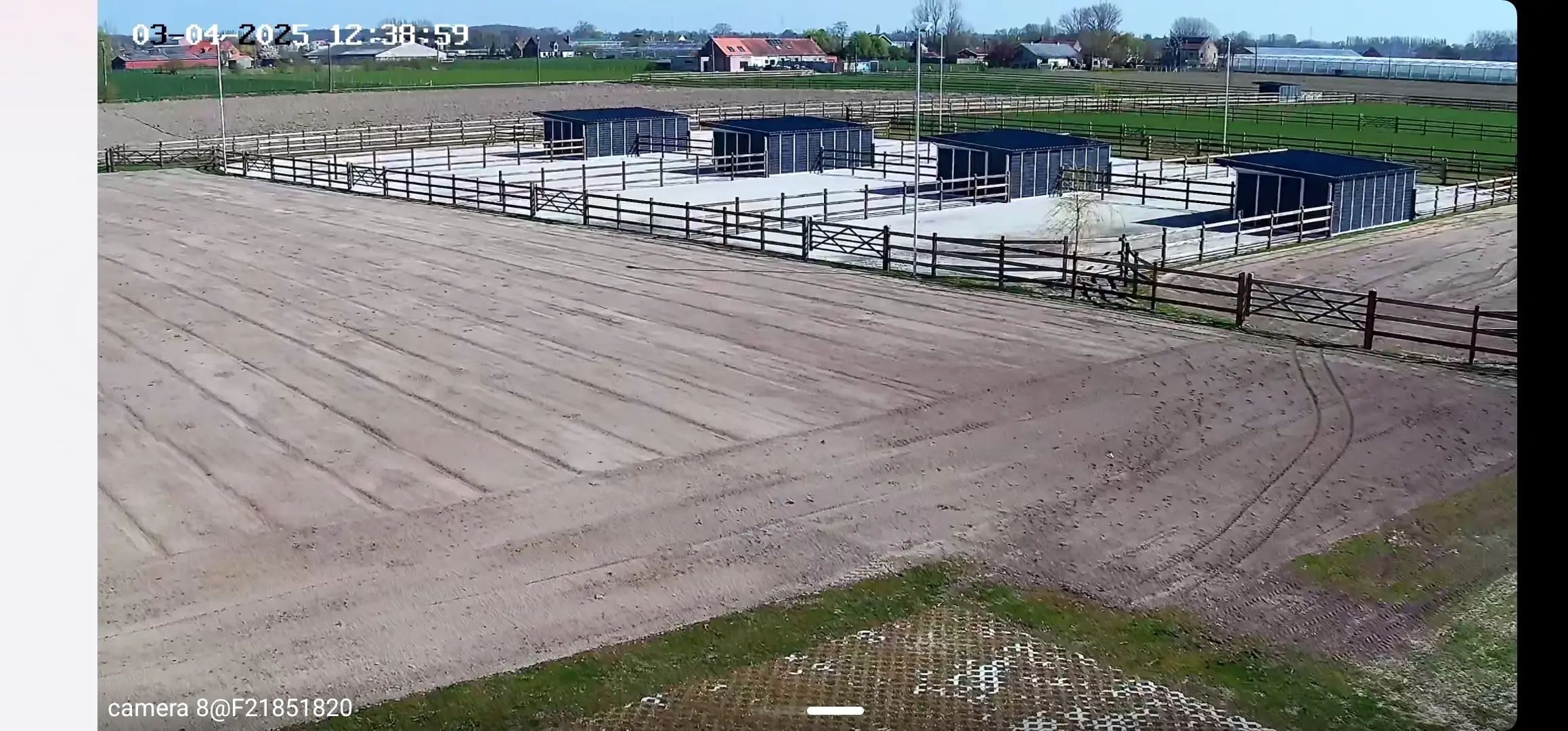 Camerabewaking: overzicht van piste en paddocks